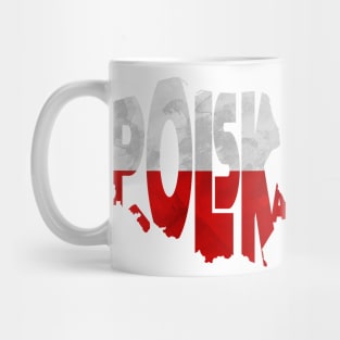 Poland Typo Map Mug